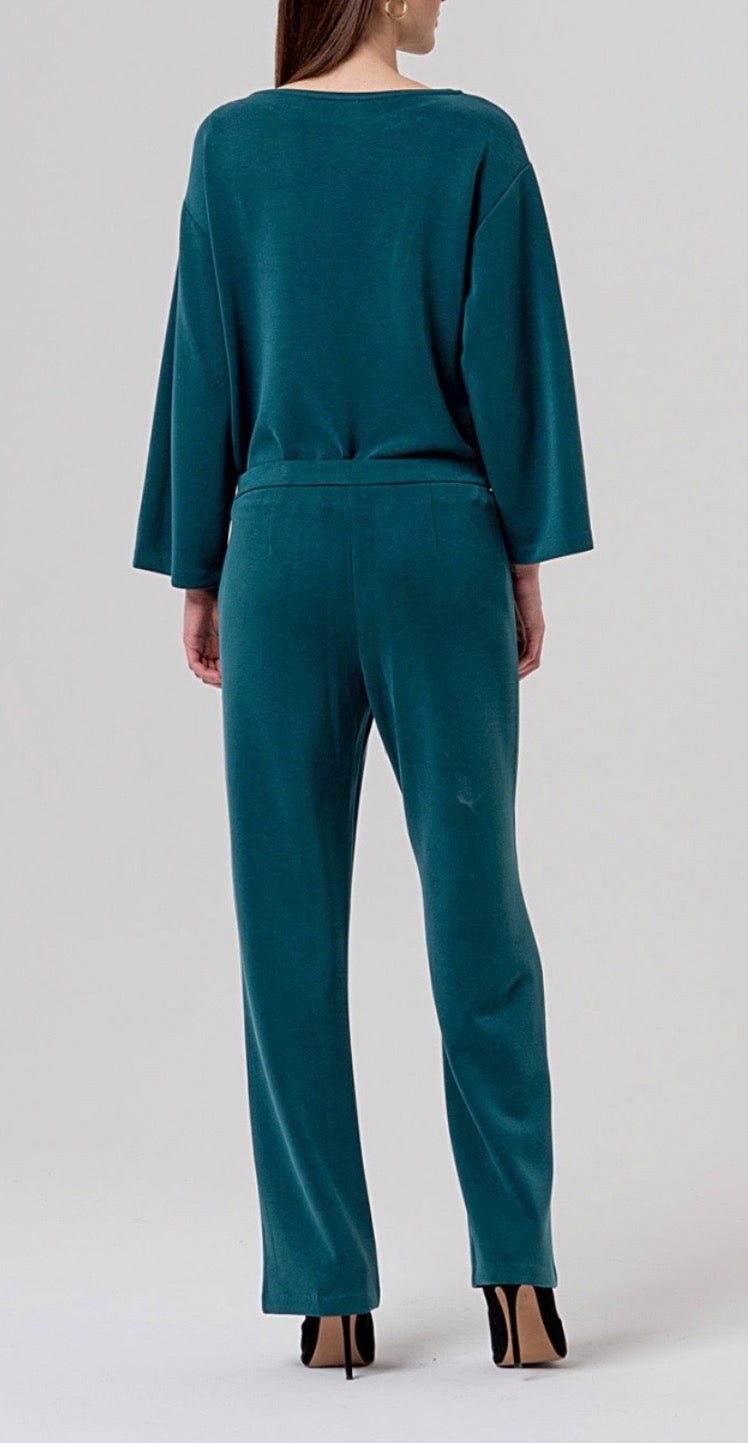 Pantalone dritto in maglia di modal Surkana