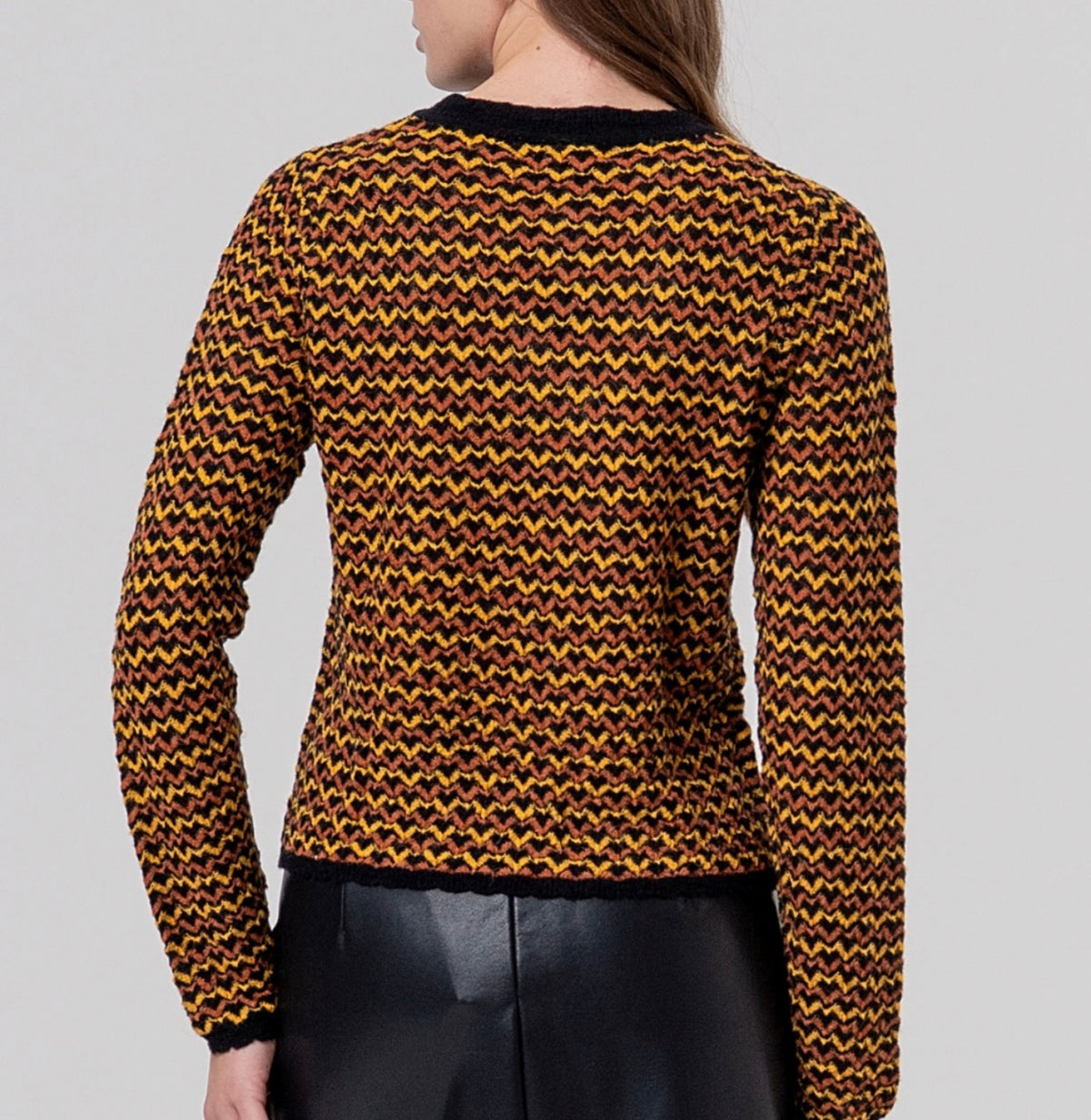 Maglione girocollo a zig zag Surkana