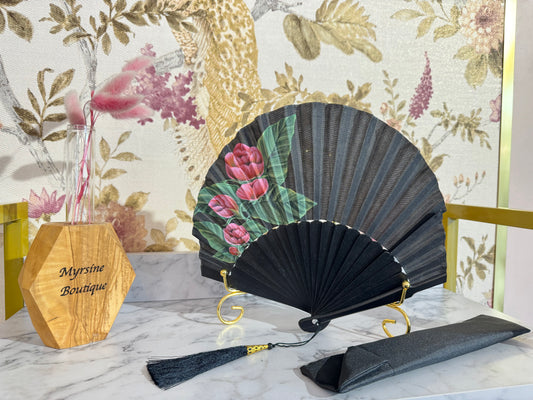 Ventaglio Seta japan dipinto a mano