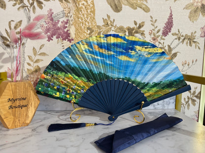 Ventaglio in Seta Paesaggio