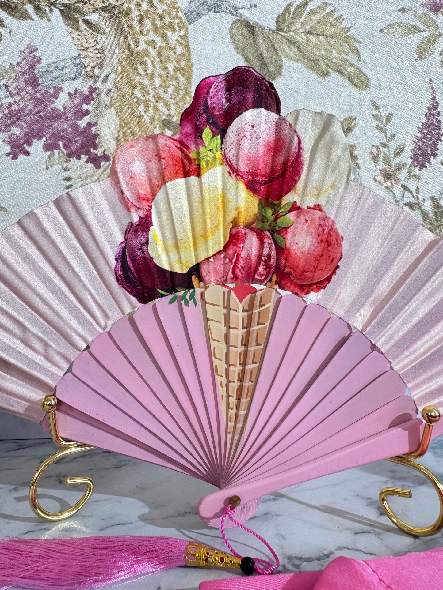 Ventaglio Gelato in Seta