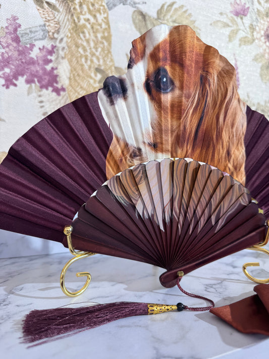 Ventaglio in Seta Cane