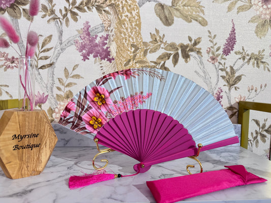 Ventaglio Medio Seta dipinto a mano