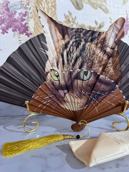 Ventaglio Seta Gatto