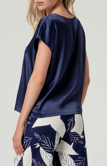 Blusa con collo a V Surkana