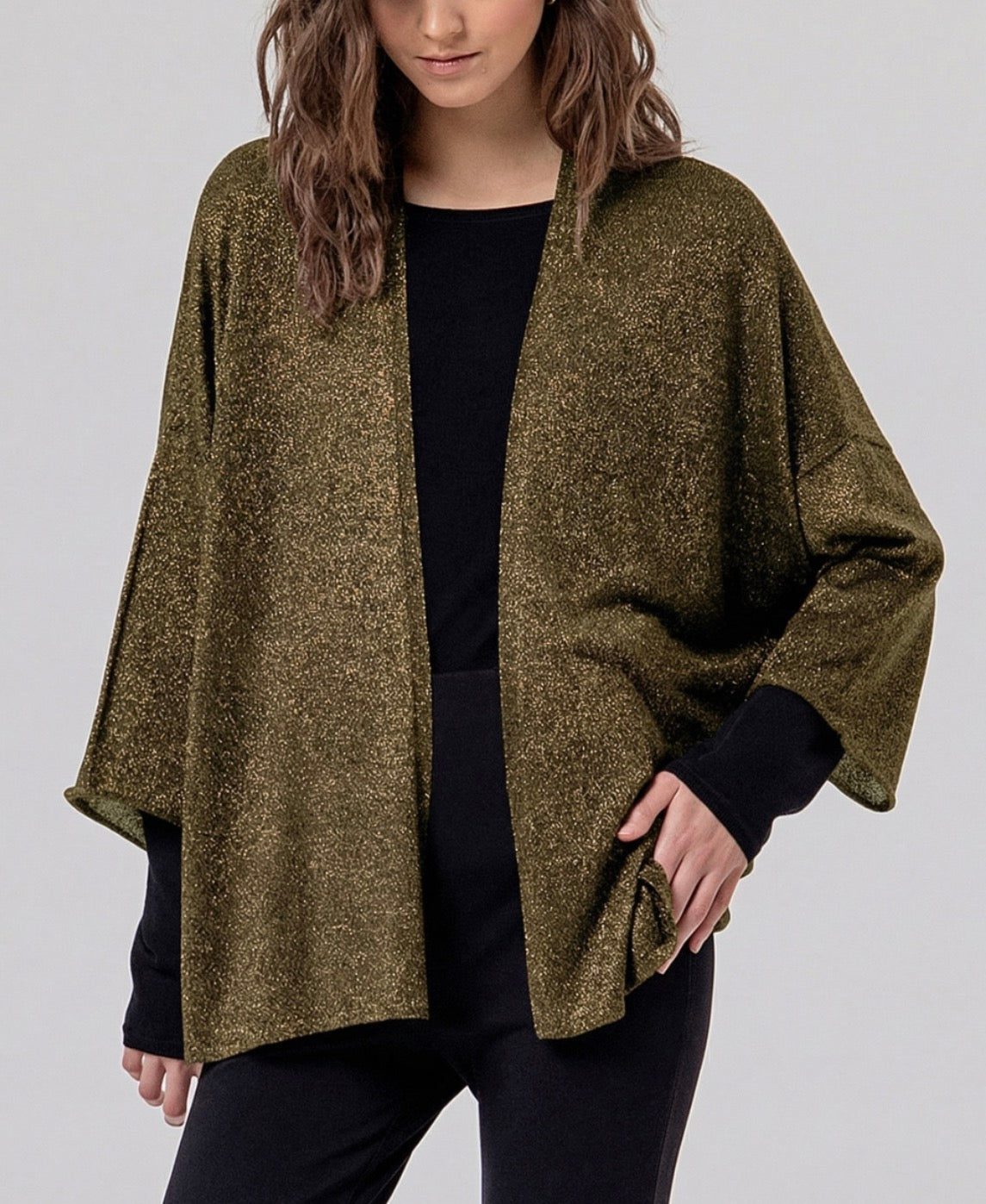 Poncho in lurex Surkana