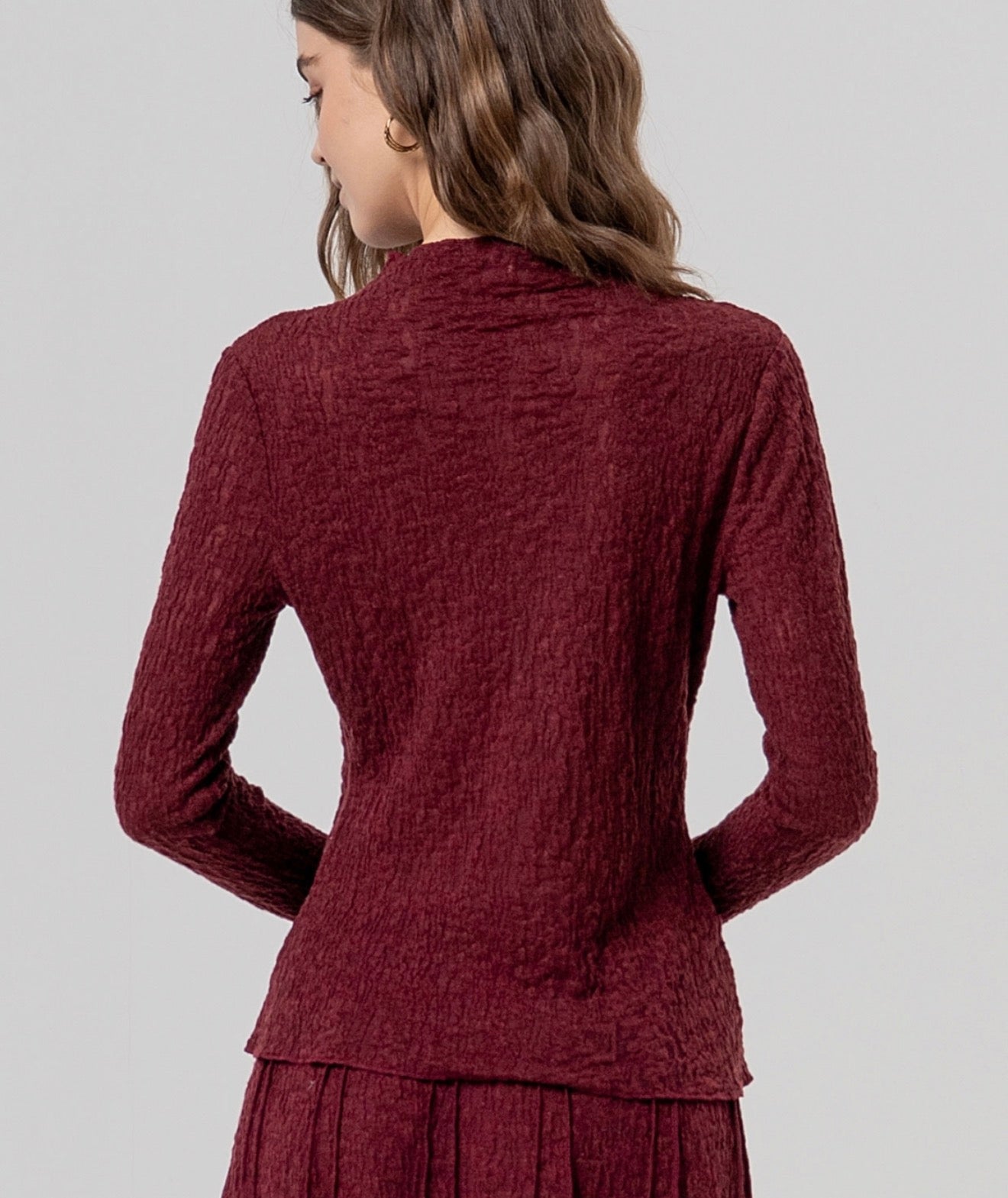 Maglia a collo alto testurizzata Surkana