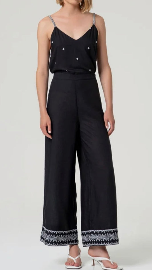 Pantaloni larghi ricamati Surkana