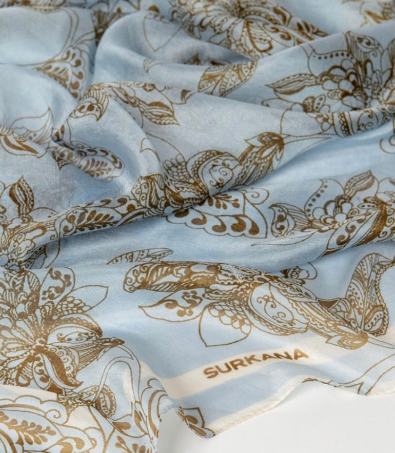 Foulard quadrato stampato Surkana