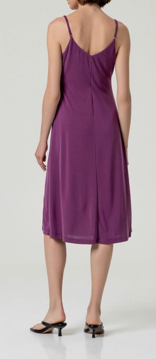 Vestito a spalline con spacco Surkana