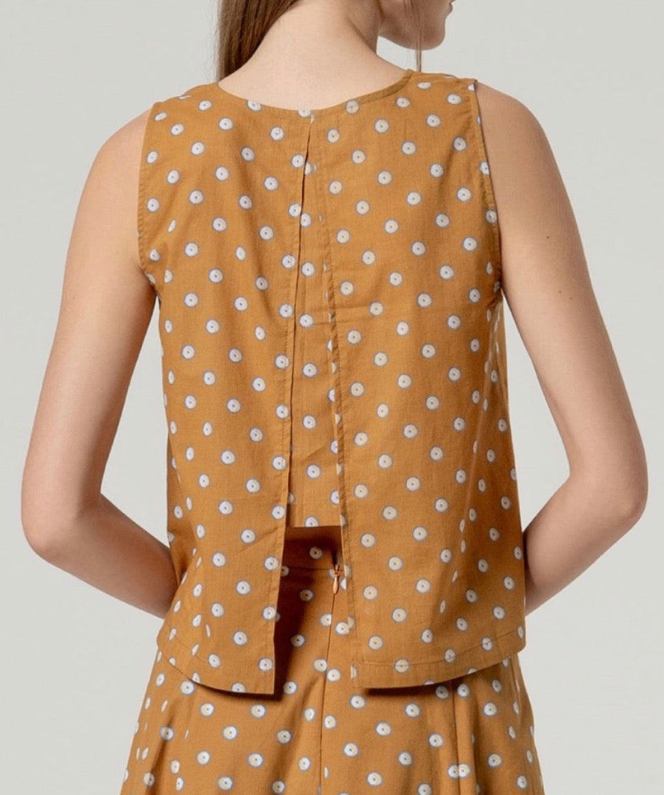 Top senza maniche con scollo rotondo Surkana