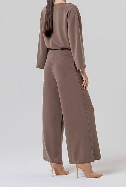 Pantalone ampio in maglia di modal Surkana