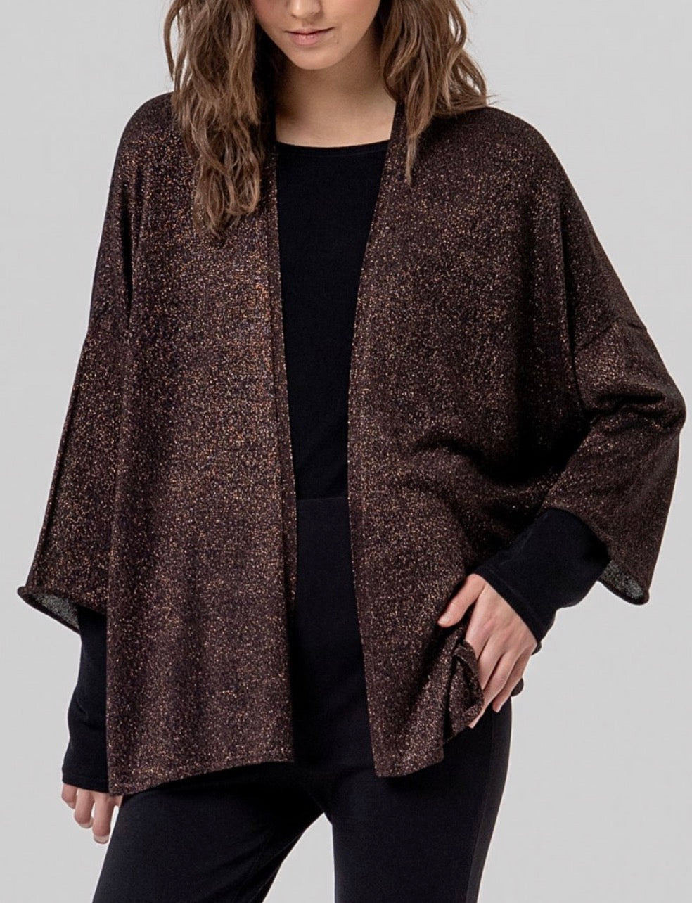 Poncho in lurex Surkana