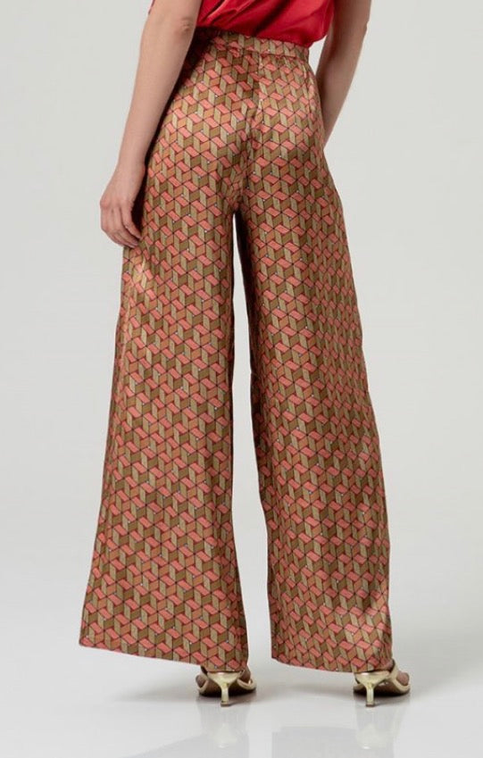 Pantaloni con stampa geometrica Surkana