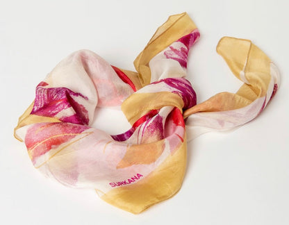 Foulard quadrato stampato Surkana