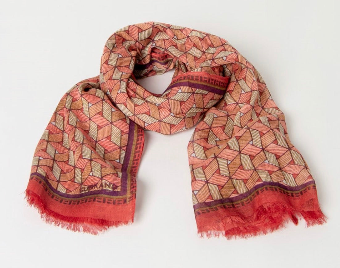 Foulard rettangolare stampato Surkana