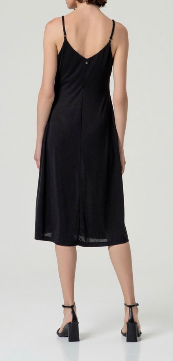 Vestito a spalline con spacco Surkana