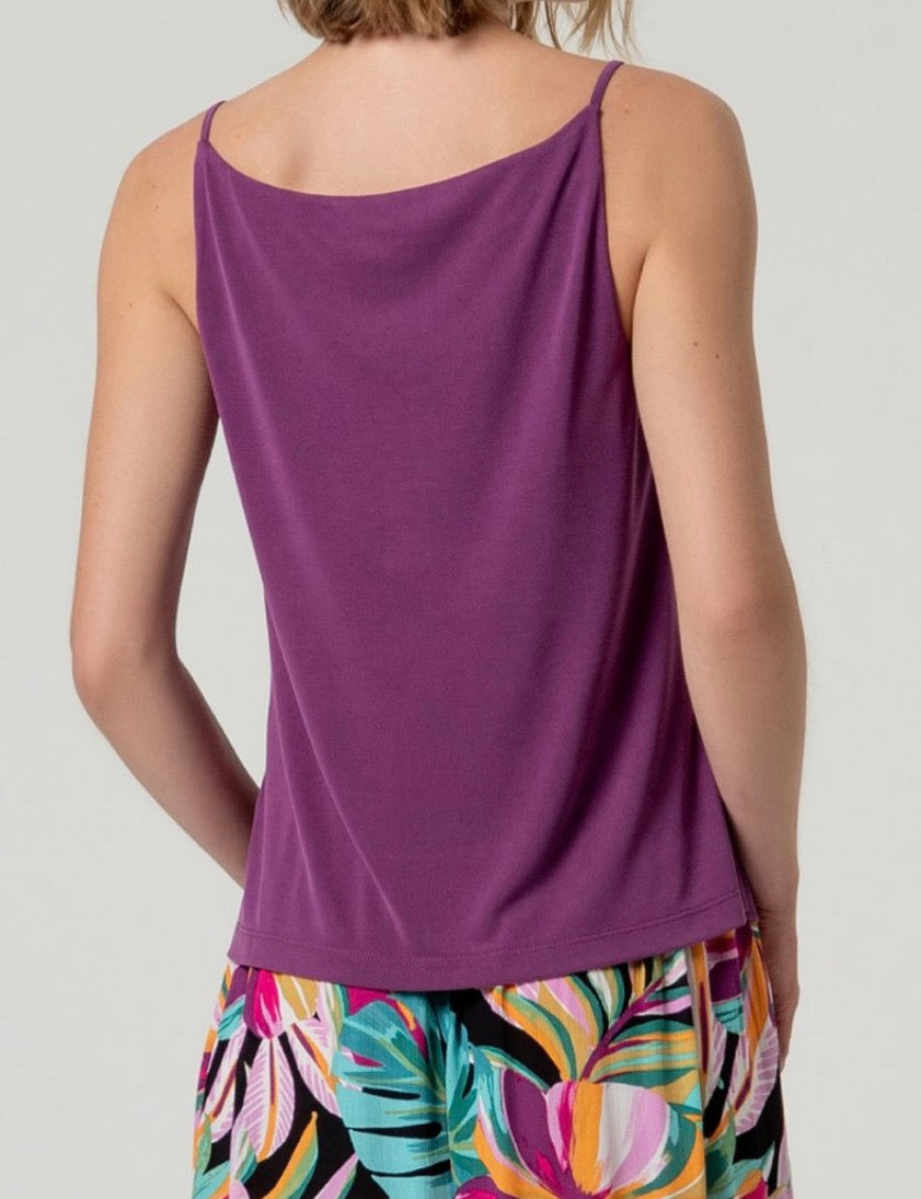 Top a spalline con scollo a V Surkana