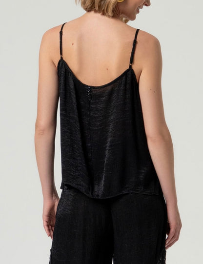 Top a spalline sottili con scollo a V