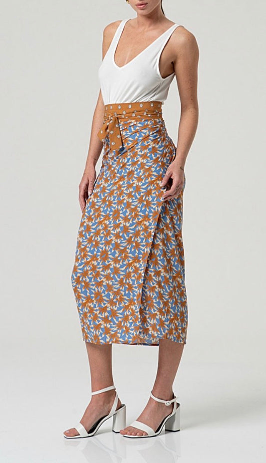 Blusa con collo a V Surkana