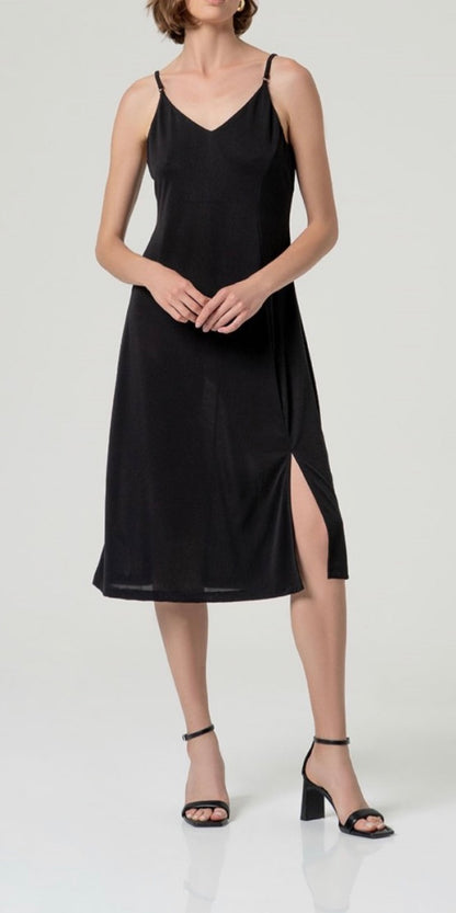 Vestito a spalline con spacco Surkana