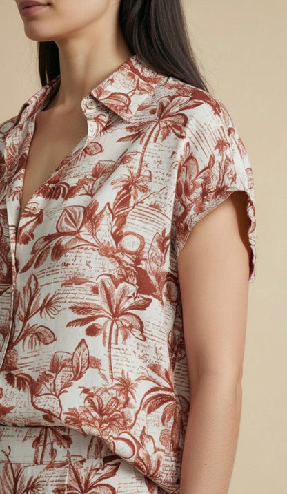 Camicia a maniche corte Surkana