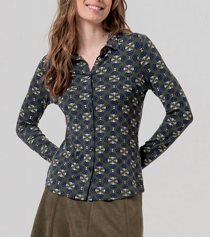 Camicia a maniche lunghe stampata Surkana