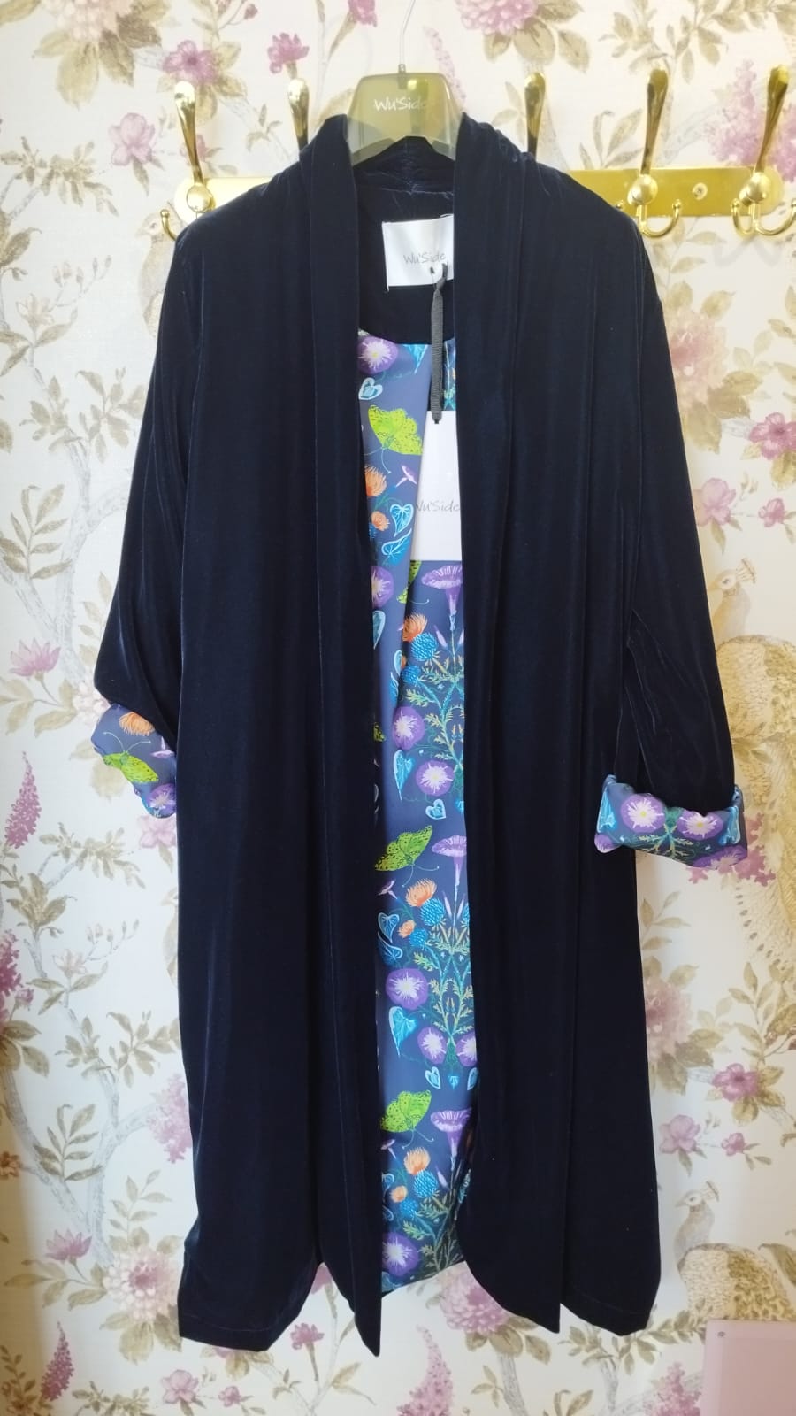 Kimono lungo velluto Wu' Side