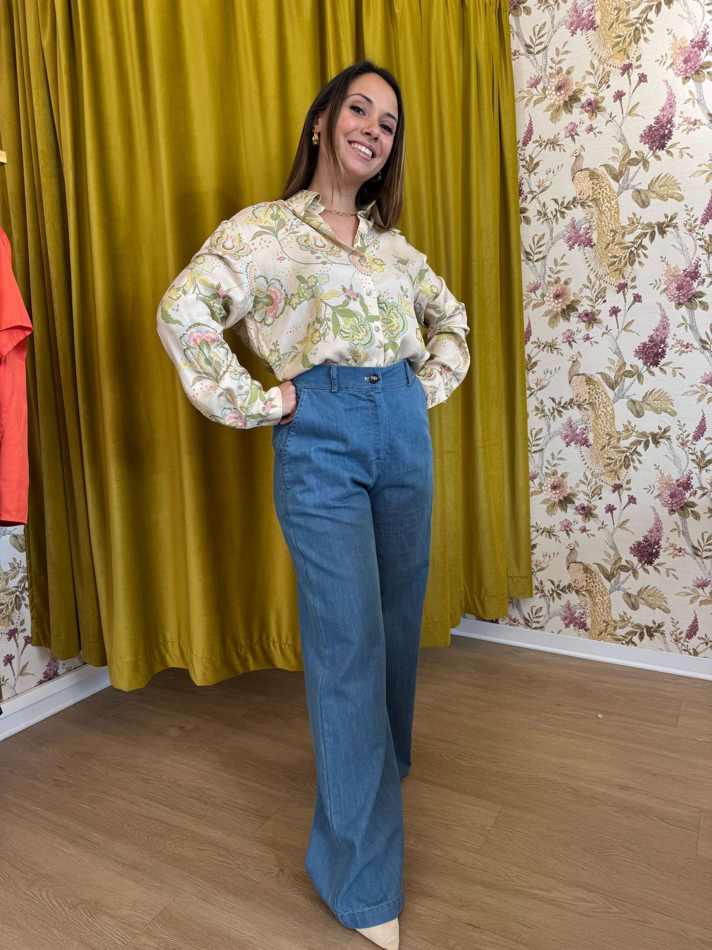 Camicia Wu' Side floreale