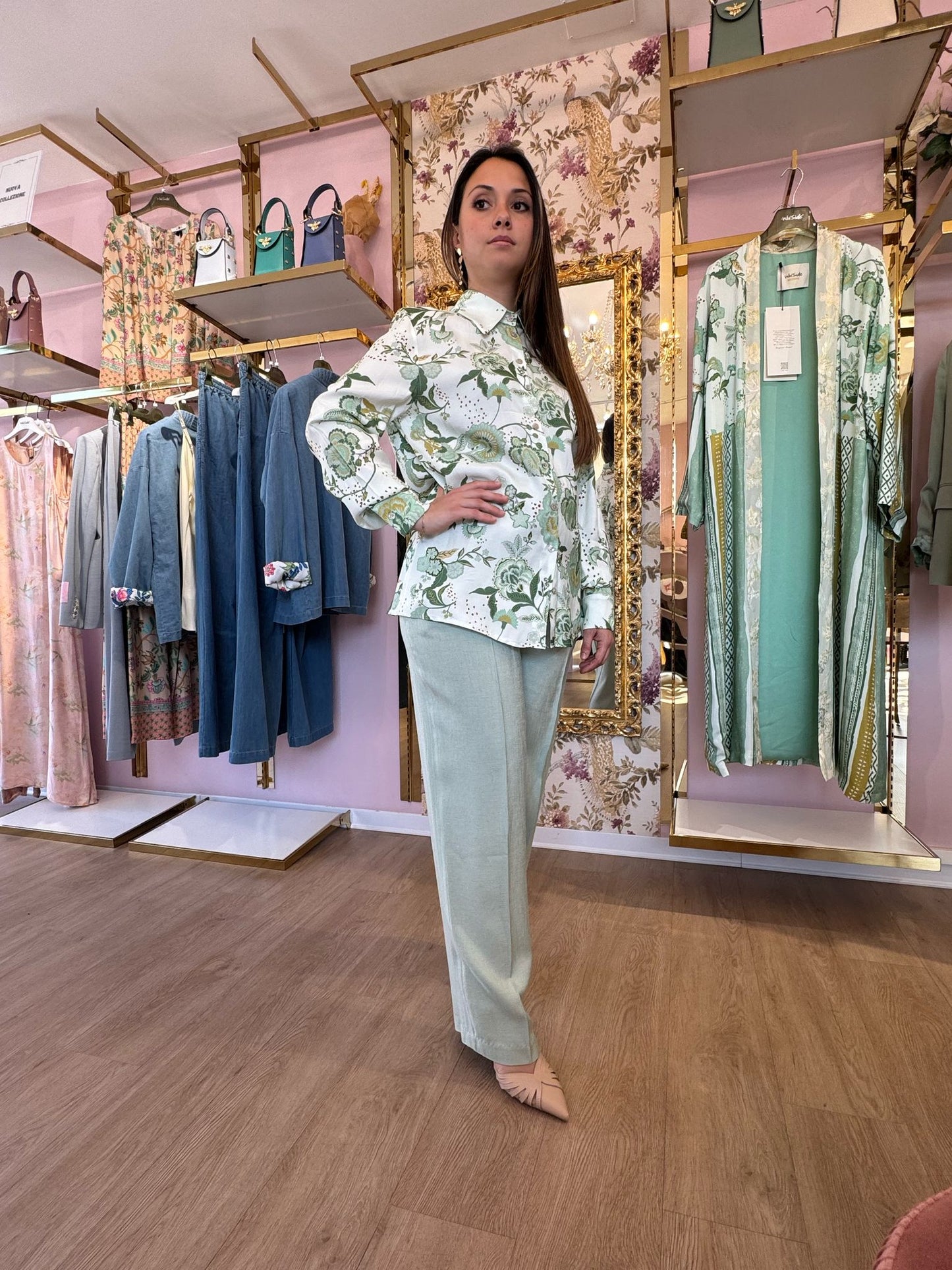 Camicia Wu' Side floreale